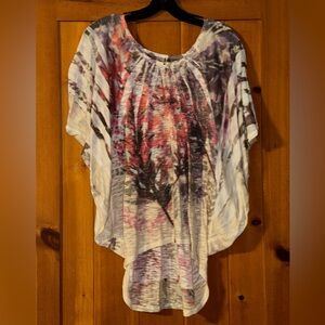 Elegant Women's Abstract Print Tunic